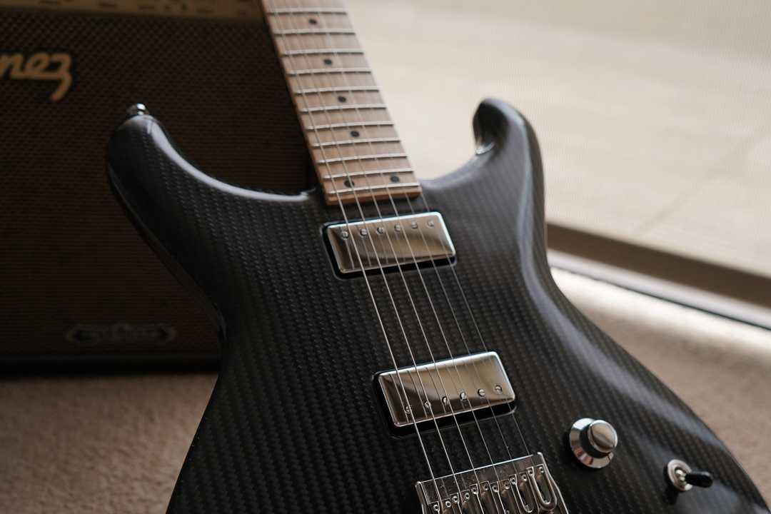 Rubato Guitars Gallery of our carbon fibre electric guitar
